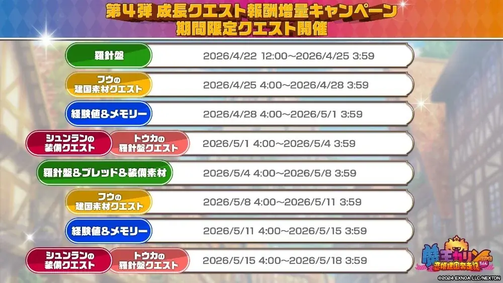 DMM GAMES『魔王カリンちゃんRPG ～恋姫建国奔走記～』1周年！最大10,000円分のAmazonギフトカード番号が当たるキャンペーンや最大100連無料ガチャなど豪華特典が盛りだくさん！ 画像 8