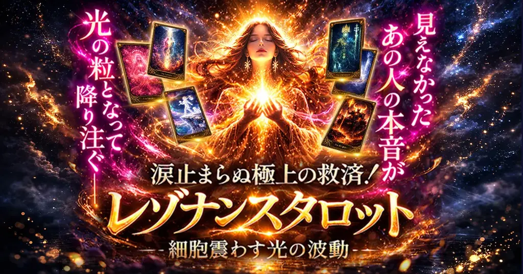 想いの波動を可視化し“愛の真実”に迫る「レゾナンスタロット」光の粒が導く本音と未来の選択横芝カノン氏が監修する占いコンテンツの提供を開始 画像 1