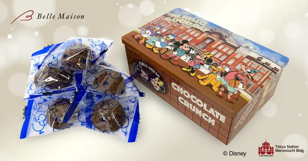 東京駅ミッキー缶クランチ発売
