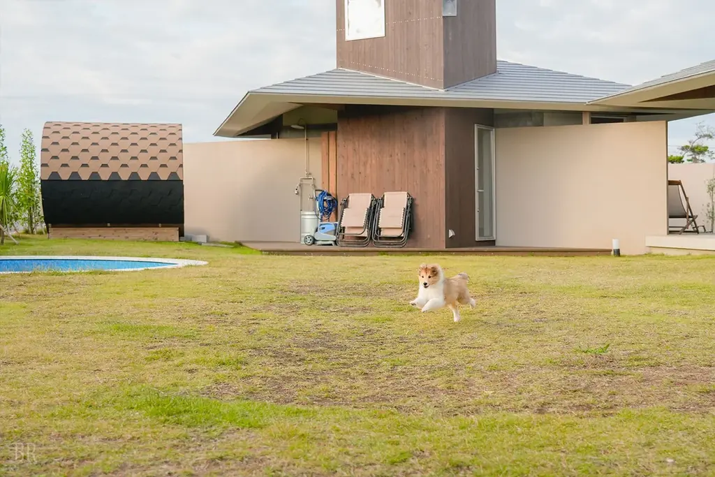 【千葉のペット同伴旅】愛犬との「最高」を更新する。千葉・匝瑳の『NAGARAMI RESORT SOSA』が6月に進化。国内最高峰のドッグファーストを体現した1棟限定ヴィラ《Grande》が誕生。 画像 12