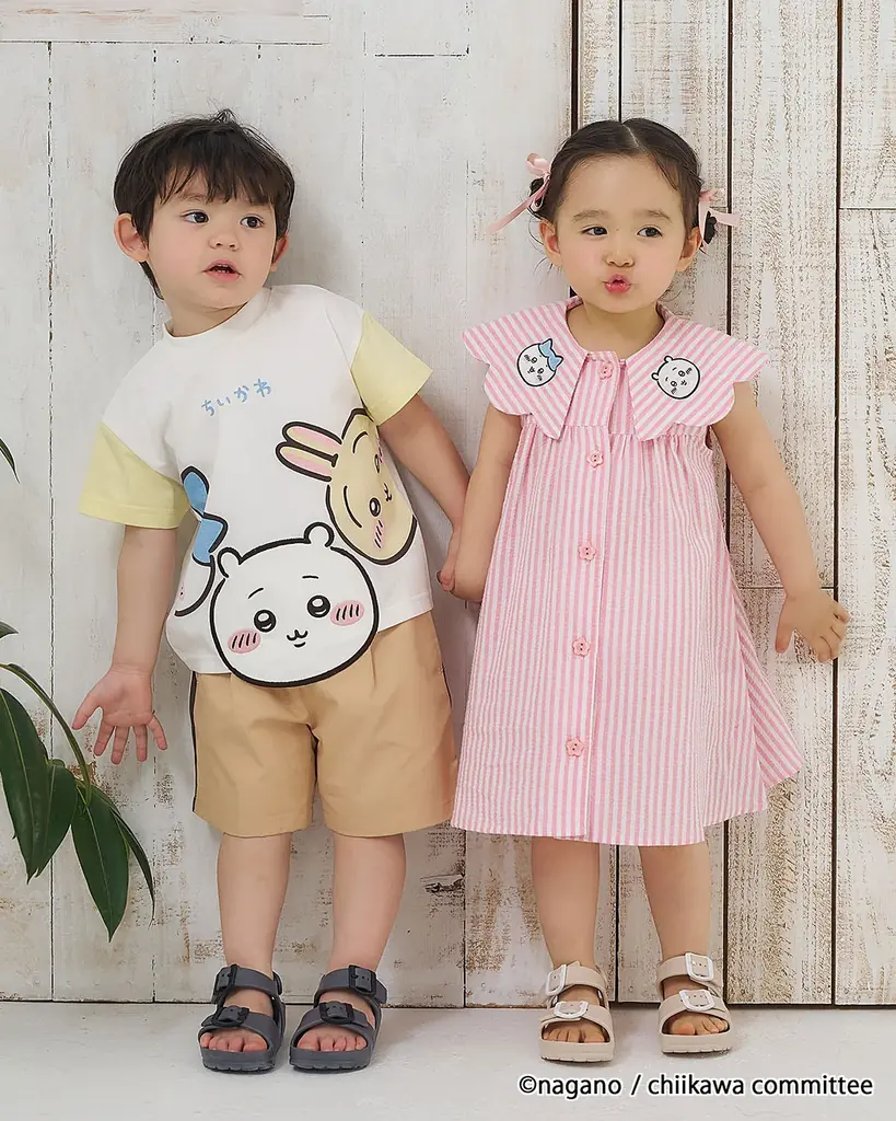 【アニメちいかわ】こども服「アプレ レ クール」から「アニメちいかわ」との初コラボアイテムが発売！男女ベビーみんなでたのしめる初夏にぴったりなときめきコレクション！ 画像 2