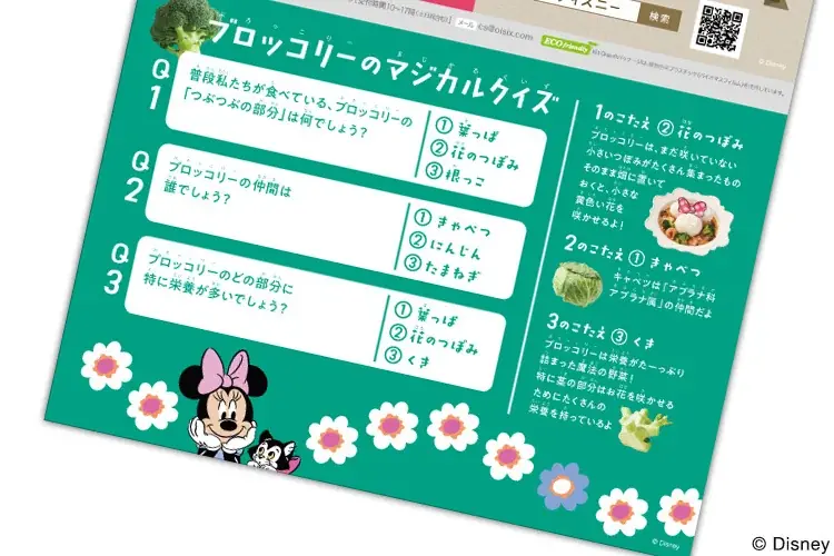 お花畑で遊ぶ＜ミニ―マウス＞と＜フィガロ＞が食卓を楽しく、華やかに彩る　Kit Oisix「＜ミニーマウス＞花畑えびカレー」販売（4/30～） 画像 4