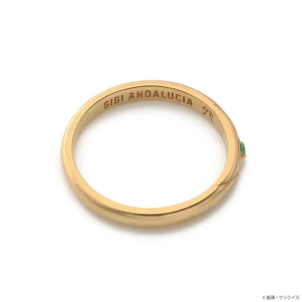 『機動戦士ガンダム 閃光のハサウェイ キルケーの魔女』とジュエリーブランド「THE KISS」とのコラボによるハサウェイとギギをモチーフにしたリングとマフティーマークをモチーフにしたネックレスが登場 画像 10