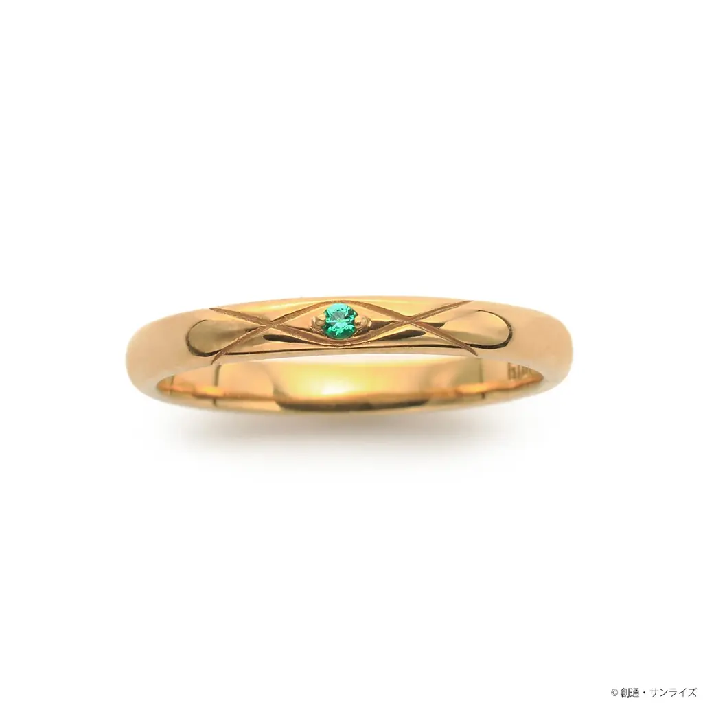 『機動戦士ガンダム 閃光のハサウェイ キルケーの魔女』とジュエリーブランド「THE KISS」とのコラボによるハサウェイとギギをモチーフにしたリングとマフティーマークをモチーフにしたネックレスが登場 画像 8