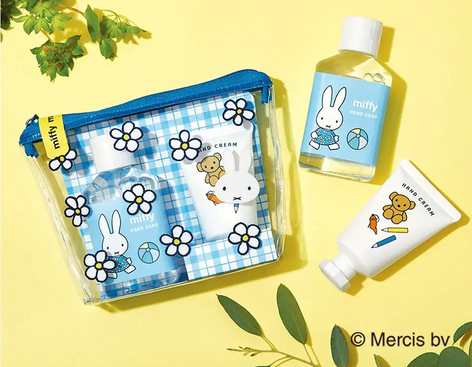 【miffy】目にごほうび！ひんやりアイマスクと ミッフィーデザインのクリアポーチに入ったハンドケアセット新発売 画像 12