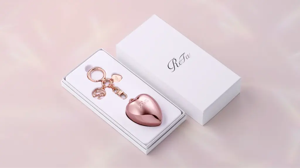 バッグで揺れる、私だけのハートのお守り。⼼も弾む⼩さなツヤメイクブラシ。「ReFa HEART BRUSH charm」2026年5月下旬Club Airaにて発売 画像 2