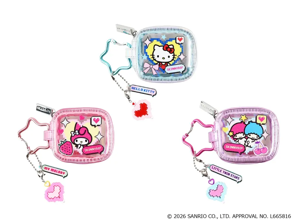 【PLAZA先行販売】SKINNYDIP LONDON × サンリオキャラクターズ第4弾コラボ！ゲーム世界をイメージしたピクセルアートデザインのモバイルアクセサリーが４月26日（日）より販売開始！ 画像 4