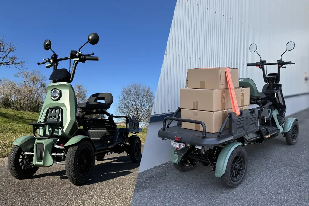 【最大約100km走行】“小さな軽トラ”4輪電動バイク『ブレイズ イーカーゴ』に専用オプション2製品が登場 画像 9