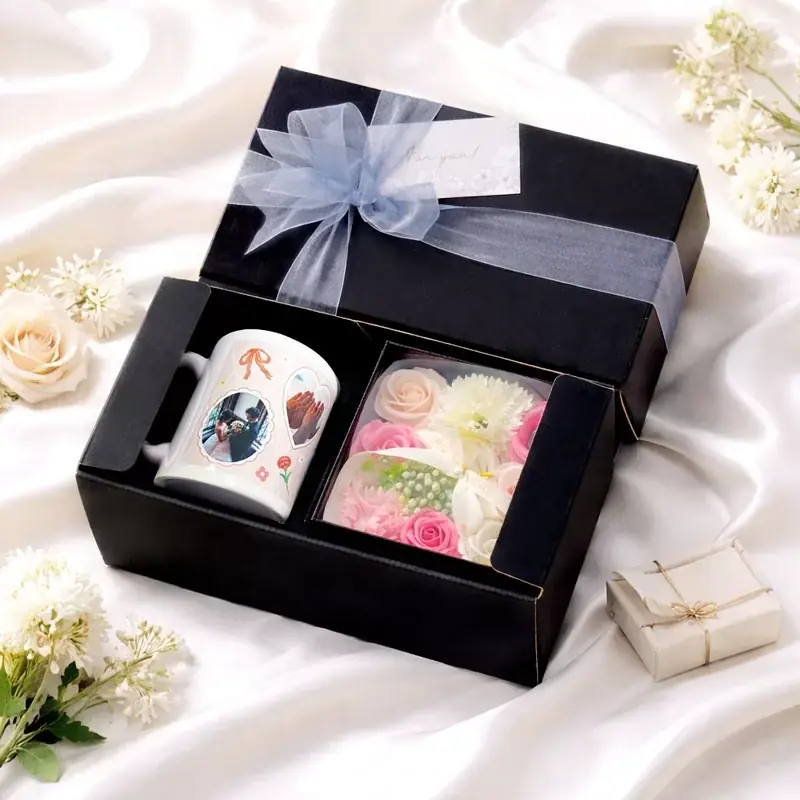 母の日に3分で完成　名入れマグカップ＆ソープフラワー（ME-Q新商品）