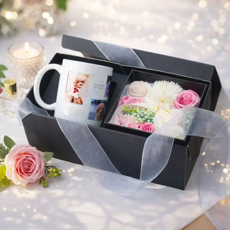 母の日ギフトに最適な新商品が登場！ソープフラワー＆写真入り名入れマグカップのギフトセットをME-Qが販売開始 画像 6