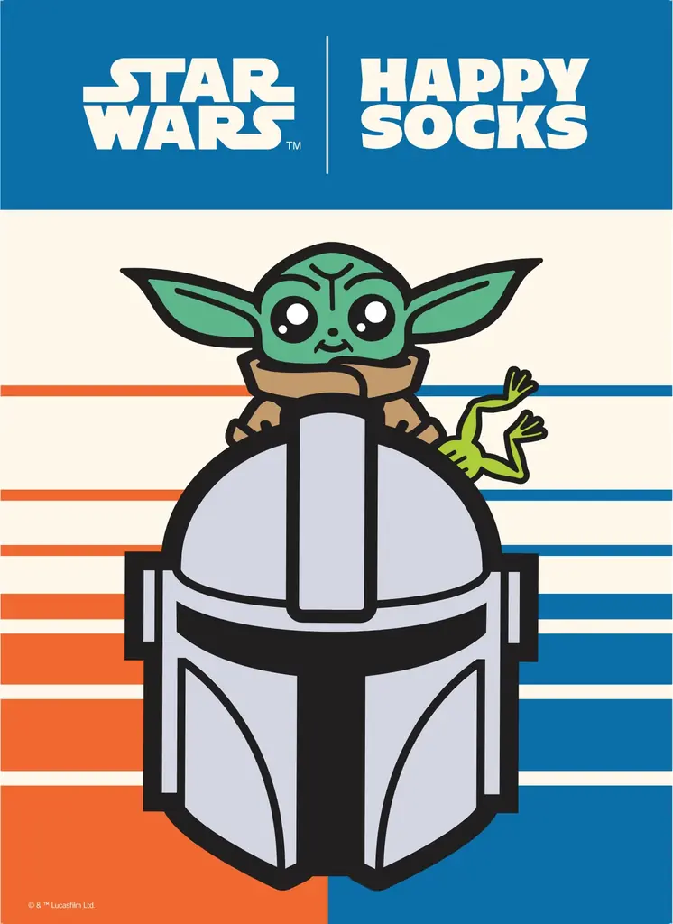 【STAR WARS™ × Happy Socks】待望の新作コレクションが5月1日(金)発売！「マンダロリアン＆グローグー」「アソーカ・タノ」をあしらったソックスが登場！ 画像 1