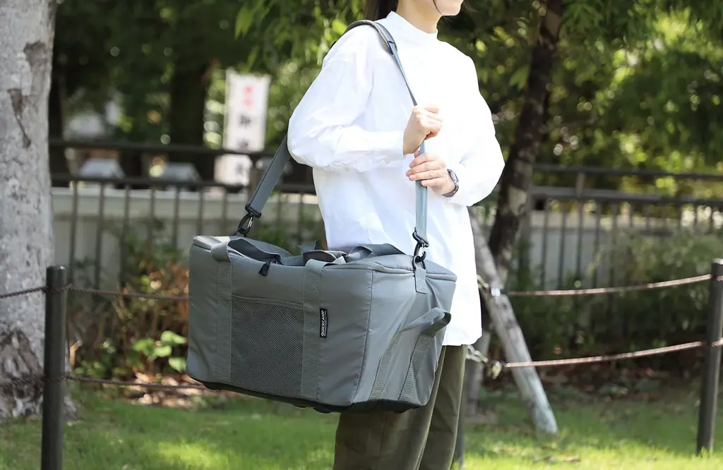 【大ヒットにつき再入荷！】猛暑のレジャーも買い物もこれひとつ！カゴごとすっぽり入る本格保冷のクーラーバッグ 画像 8