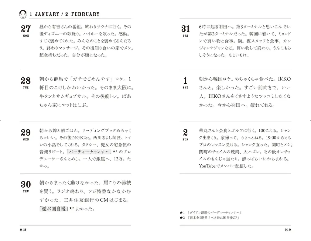 ダイアン津田の初著書『津田日記』、中身を先行公開！ 画像 2