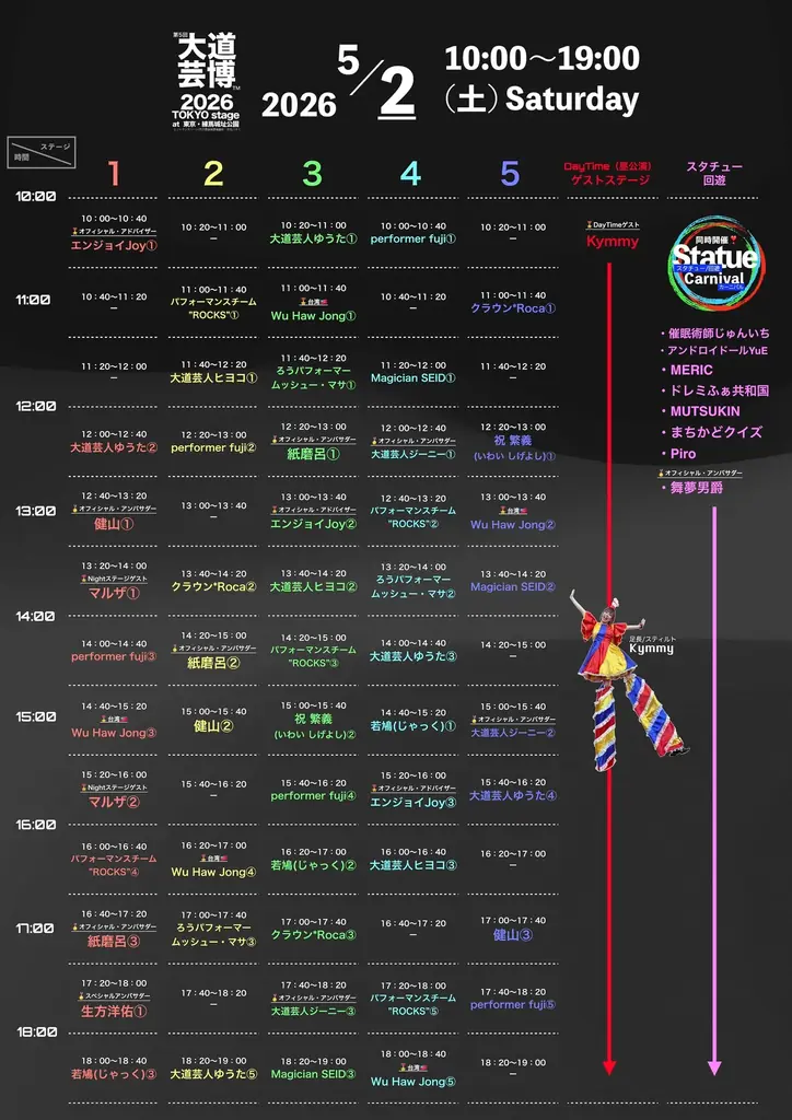 『完全版マニュアル』 “大道芸博２０２６〜TOKYO stage ５DAYS” を楽しむ方法！ 画像 3