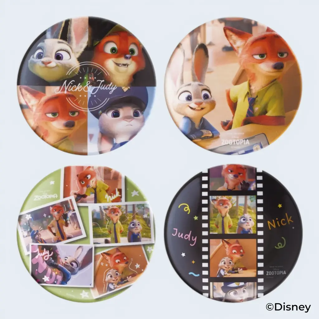【ディズニー＆ピクサー】映画の名シーンが食卓を彩るメラミンミニプレートセット 4枚セット がスケーターから登場！「Disney THE MARKET in 阪急うめだ本店」にて4/29～先行販売 画像 1