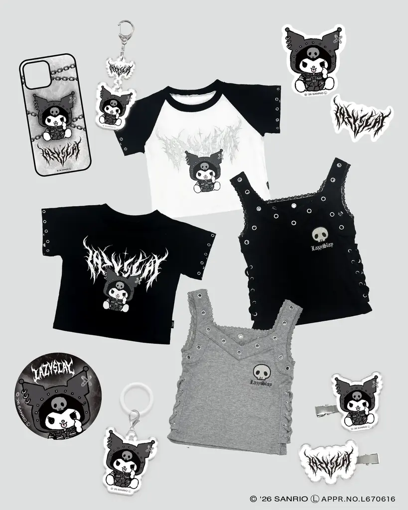 【LAZYSLAY】ブランド初、大阪・梅田エストにてGW期間限定POPUPを開催！パンクロックな「クロミ」とのコラボアイテムも初解禁。 画像 2