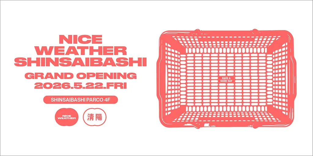 5/22開業｜NICE WEATHER心斎橋店、Kizuna AIコラボT発売