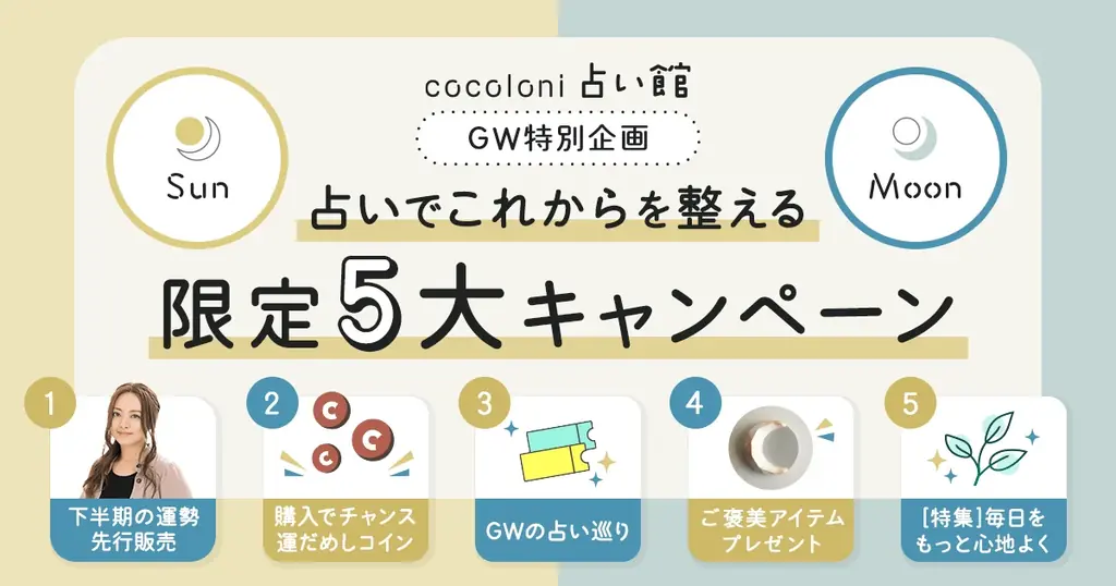 GW限定5大キャンペーン