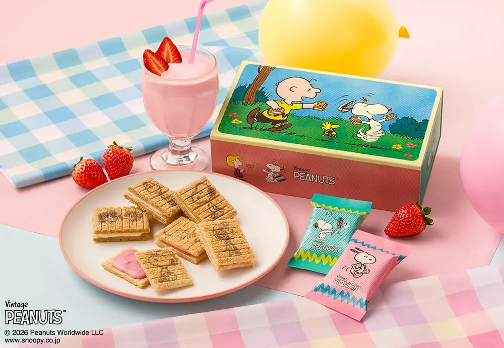 【エキナカ】「スヌーピー」テーマのシュガーバターの木が、JR東京駅にポップアップストアをオープン！新作“ストロベリーシェイク風”に、オリジナルグッズが続々登場 画像 6