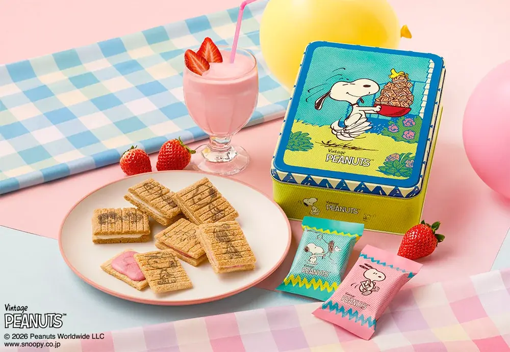 【エキナカ】「スヌーピー」テーマのシュガーバターの木が、JR東京駅にポップアップストアをオープン！新作“ストロベリーシェイク風”に、オリジナルグッズが続々登場 画像 9