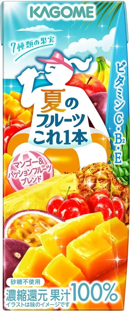 夏にぴったりなトロピカルな味わい　季節限定「夏のフルーツこれ一本　マンゴー＆パッションフルーツブレンド」新発売 画像 2