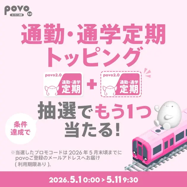 povo定期トッピング抽選