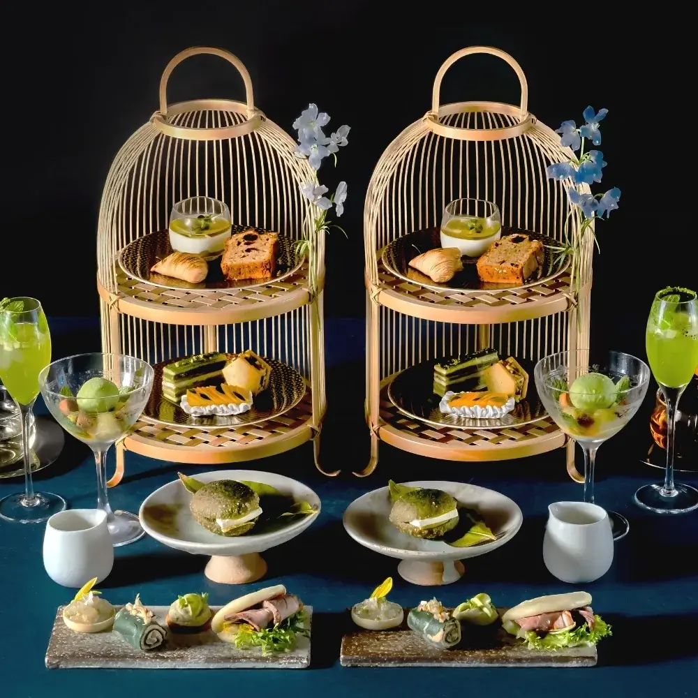 【MUNI KYOTO】緑鮮やかな嵐山で愉しむ新緑アフタヌーンティー「Riverside Afternoon Tea ~vert frais~」季節限定登場 画像 2