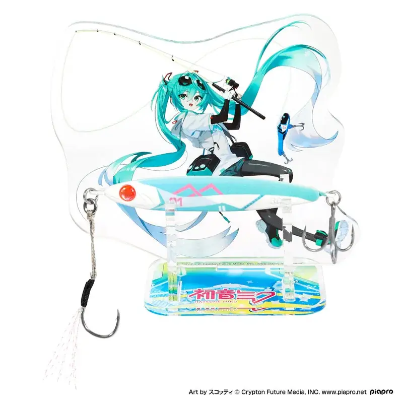 “推し”と釣りができる時代へ。初音ミクが釣具に降臨！夜のフィールドで輝く「光るリール・ロッド」など実戦仕様の全12アイテム、DRESSから史上初*の異色コラボが実現。 画像 28