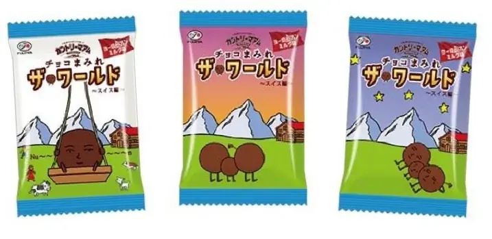 【不二家】世界を旅するまみれさんが次に立ち寄ったのはスイス！ 「カントリーマアムチョコまみれザ・ワールド（スイス編）」 画像 3