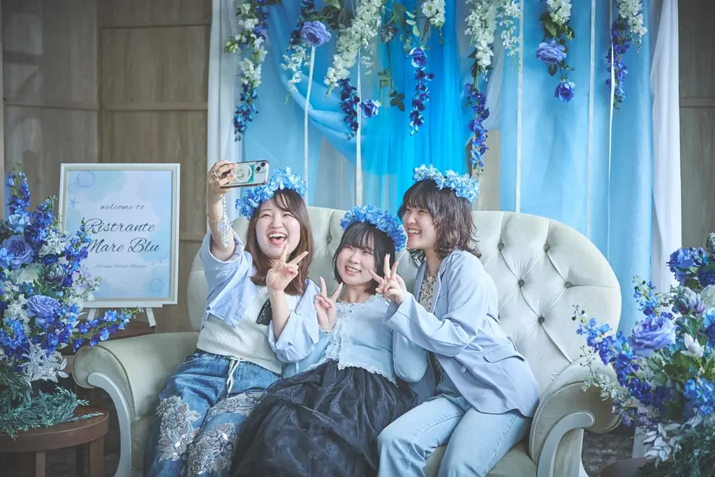 【名古屋】＜昨年大好評＞青の世界に魅了される「Ristrante Mare Blu」夏季限定オープン！プリントシール機やフォトブースの”映え空間″とイタリアンコースを堪能 画像 19