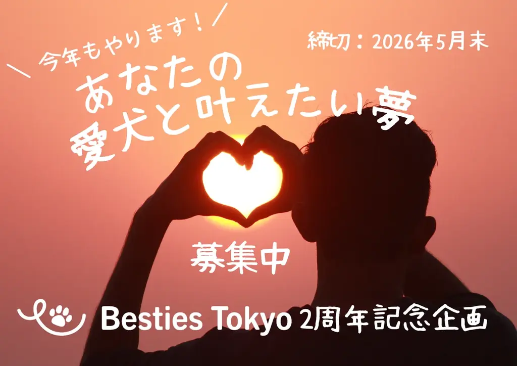 Besties Tokyoが募集延長　愛犬と叶えたい夢5月末締切