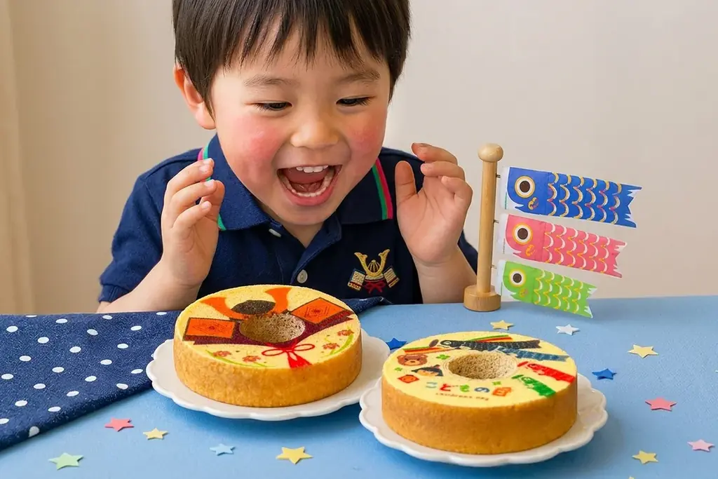 【こどもの日限定】開けてびっくり！“鯉のぼり＆兜”が現れるグルテンフリーバウム、5/1登場！ 画像 5