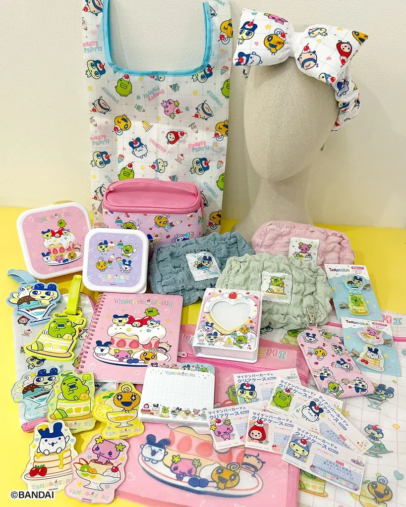 今年で30周年！「たまごっち」×サンキューマートのコラボレーション雑貨が全品390円（税込429円）で新登場！“スイーツパーティー”がテーマの限定デザインで5月下旬より発売 画像 2