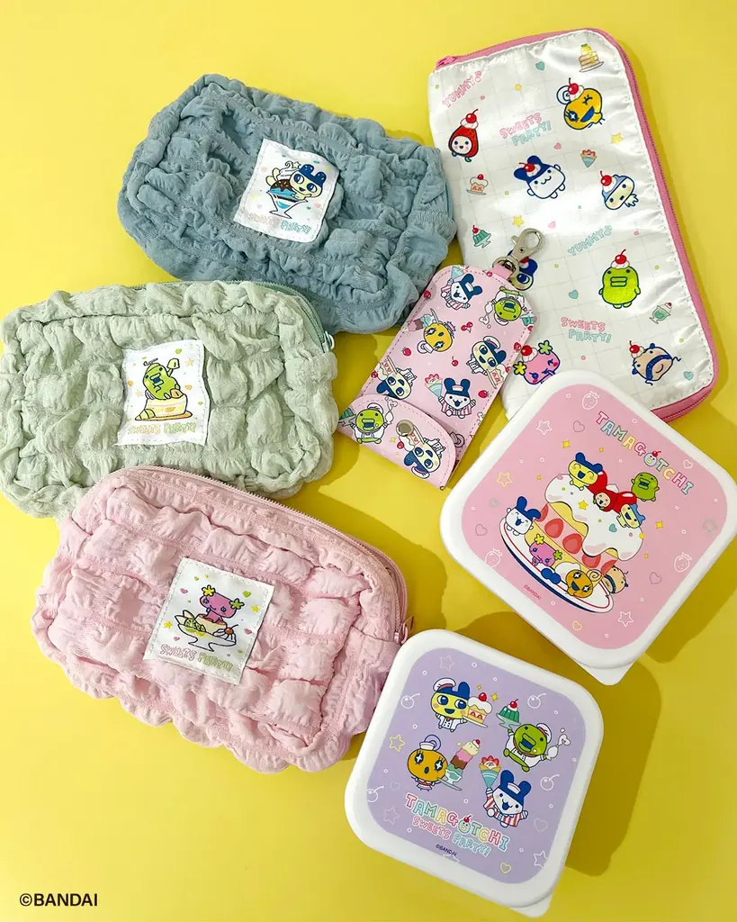 今年で30周年！「たまごっち」×サンキューマートのコラボレーション雑貨が全品390円（税込429円）で新登場！“スイーツパーティー”がテーマの限定デザインで5月下旬より発売 画像 4