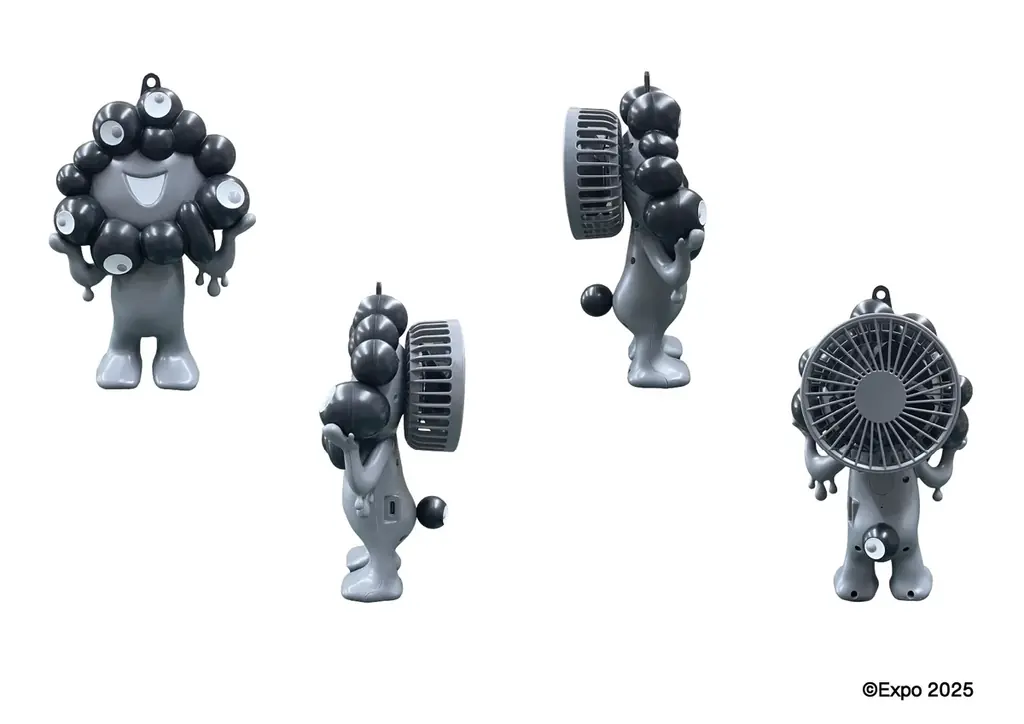 【EXPO2025 公式ライセンス商品】黒ミャクミャクの「ハンディファン（扇風機）」の受注販売が決定！！ 画像 3