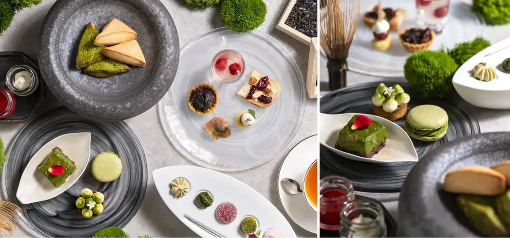 横浜・みなとみらいの絶景と楽しむ、新緑香る初夏のご褒美タイム「抹茶とチェリーのアフタヌーンティー」と3種のシーズナルカクテル 画像 2