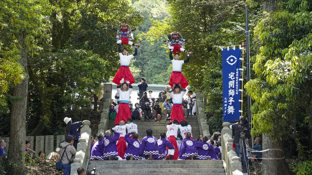 今治 継ぎ獅子披露