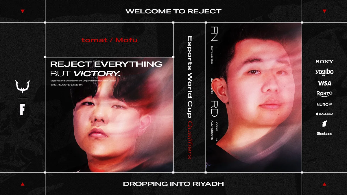 REJECTがFortnite補強　tomat・Mofu加入で8月下旬EWCへ
