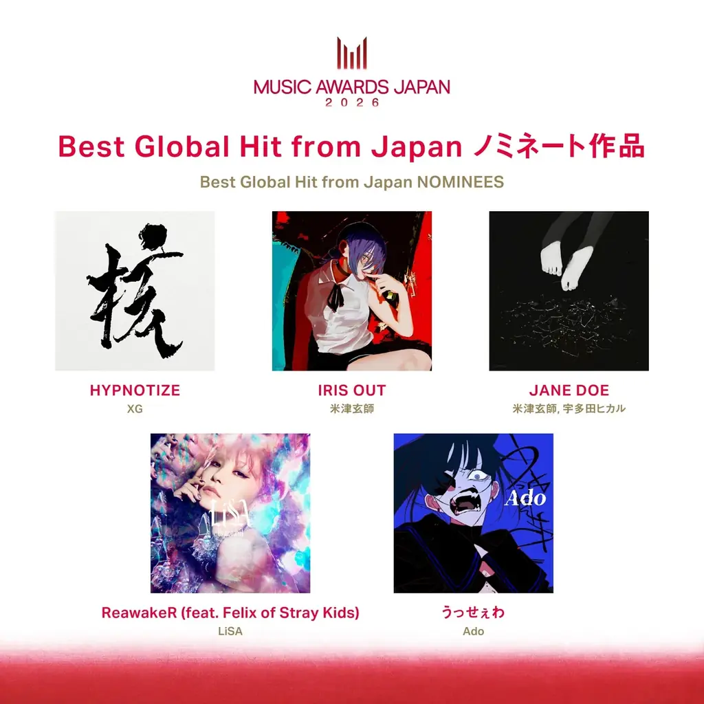 「MUSIC AWARDS JAPAN」ノミネート作品を発表！最終投票がスタートし、6月13日の授賞式へ 画像 6
