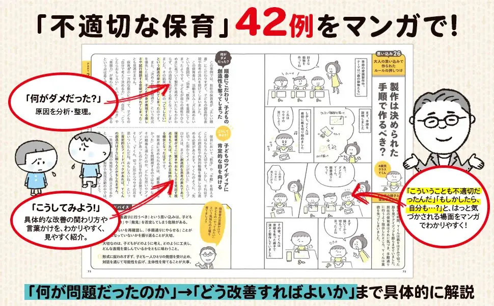 【あるある！　42の事例】をマンガで読み解きながら、保育現場の「思い込み」や「あたりまえ」を見直そう！ 画像 3