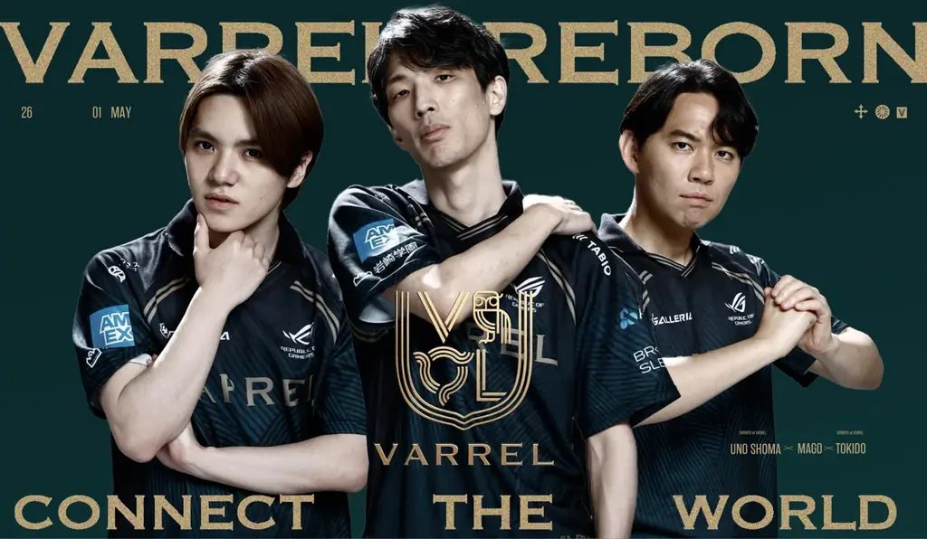 宇野昌磨・ときど参戦でVARRELがREBORN　ロゴ刷新とAmex開始