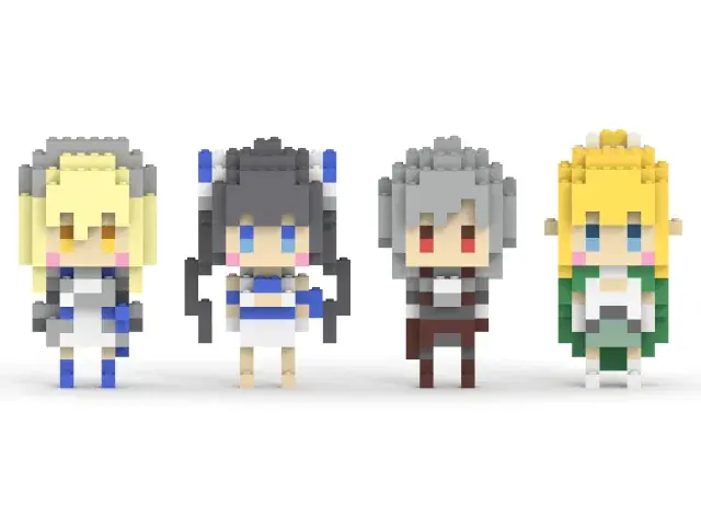 アニメ『ダンジョンに出会いを求めるのは間違っているだろうか』がミタクルブロックに！ベル・ヘスティア・アイズ・リューの4キャラクターがブロックフィギュアで立体化 画像 12
