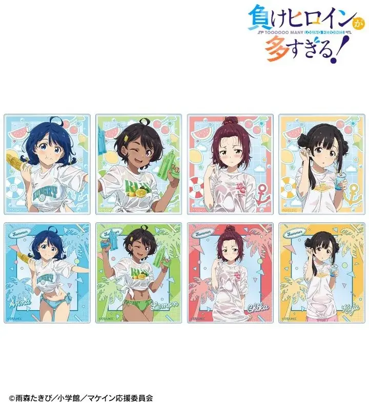 TVアニメ『負けヒロインが多すぎる！』の描き下ろし ビーチデートver. トレーディングアクリルカードなどの受注を開始！！アニメ・漫画のオリジナルグッズを販売する「AMNIBUS」にて 画像 3