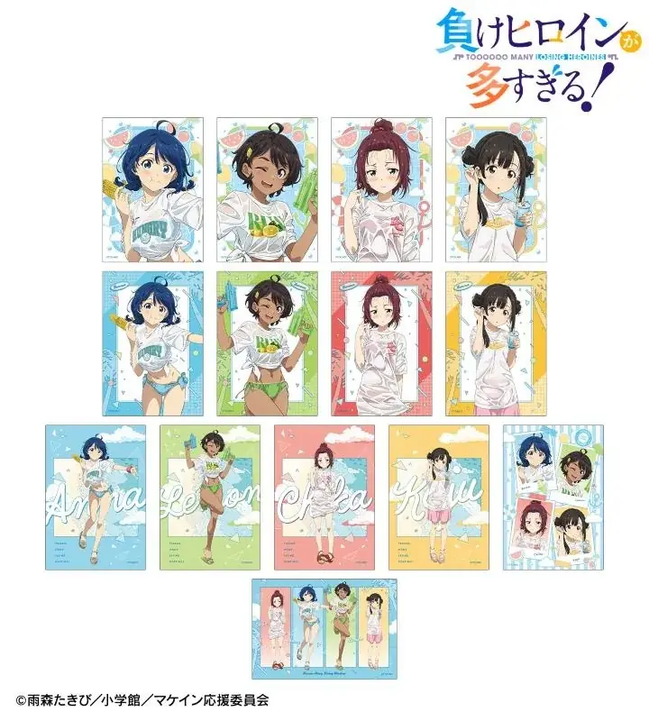 TVアニメ『負けヒロインが多すぎる！』の描き下ろし ビーチデートver. トレーディングアクリルカードなどの受注を開始！！アニメ・漫画のオリジナルグッズを販売する「AMNIBUS」にて 画像 6
