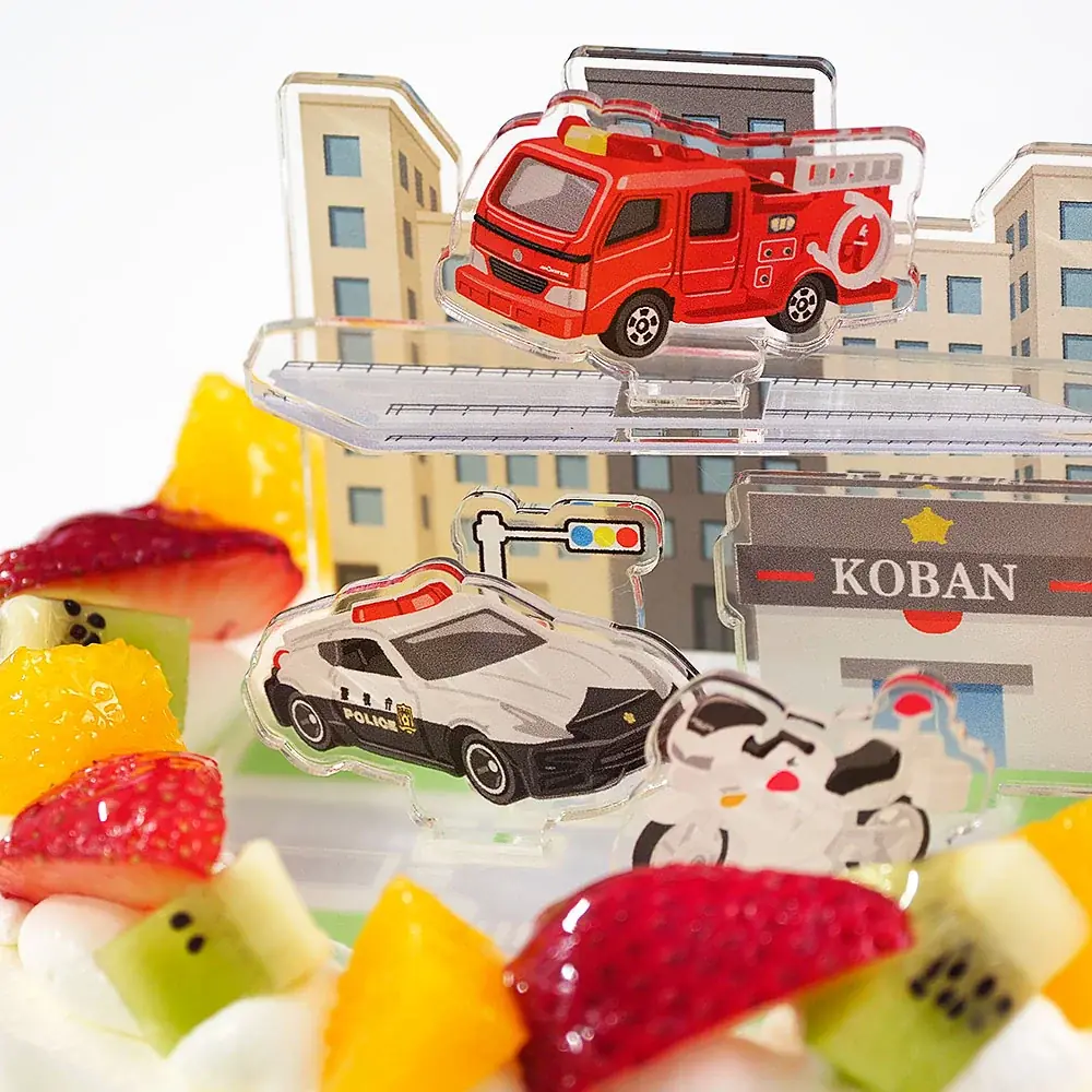 【DECOスタ ケーキ】にトミカのはたらく車と緊急車両が大集合！ 画像 4
