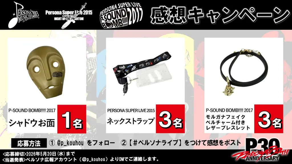 「PERSONA SUPER LIVE 2015 ～in 日本武道館 -NIGHT OF THE PHANTOM-」5月3日（日）19:00より無料公開！ 画像 5