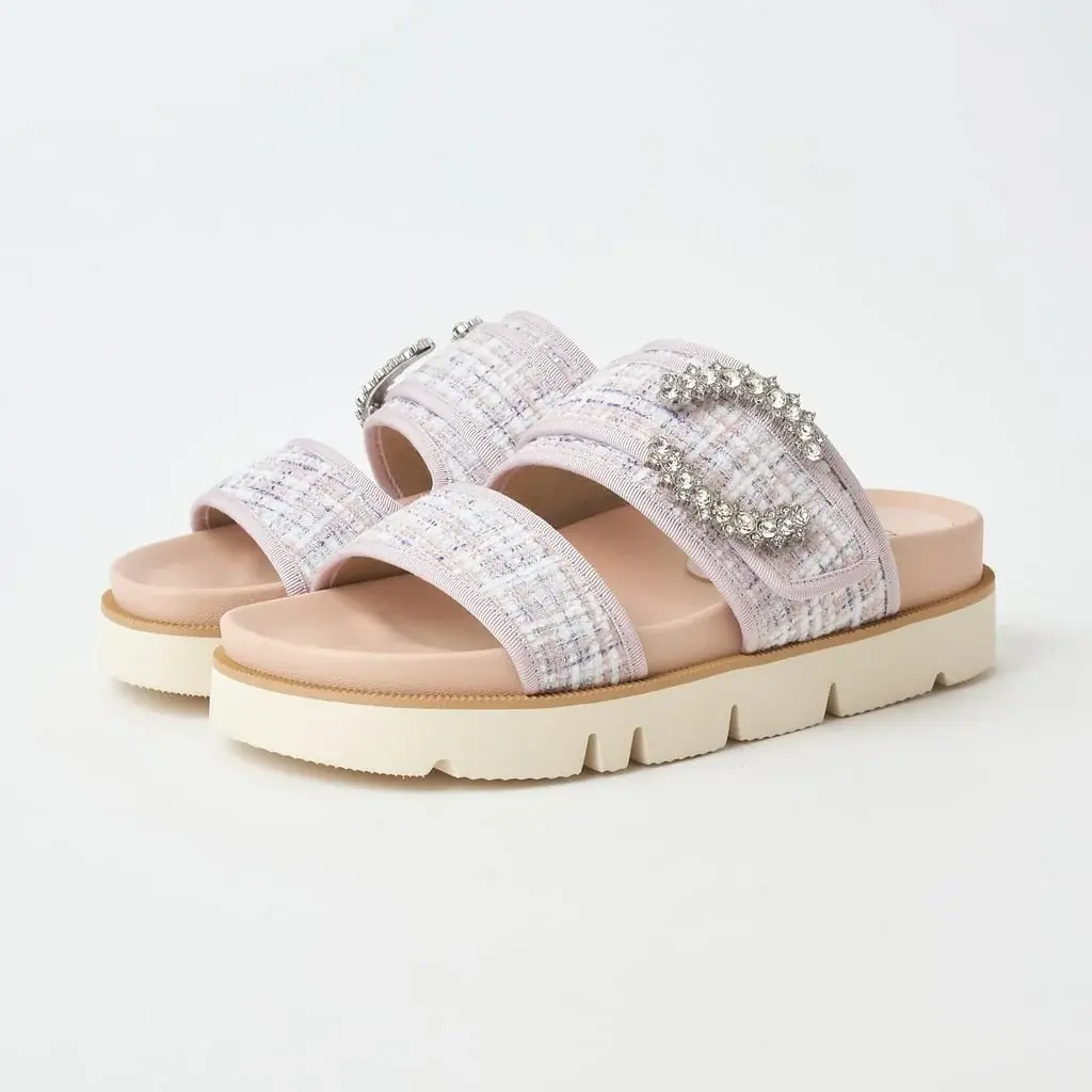 【ダイアナ】ツイードで華やかに♡ビジューサンダルにWEB・銀座本店限定カラーが登場！ 画像 4