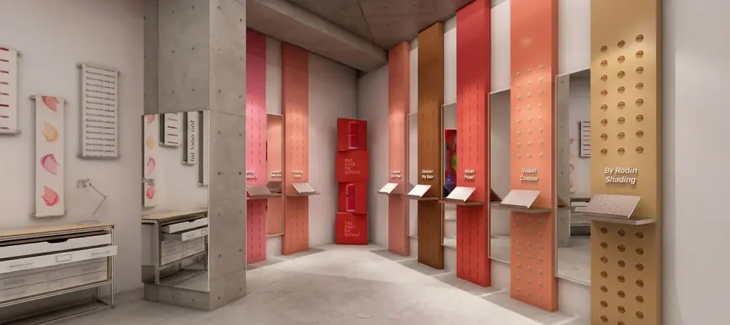 韓国発コスメブランド「too cool for school」美術館がテーマのギャラリー型POP-UP「Journey Into Color」 画像 1