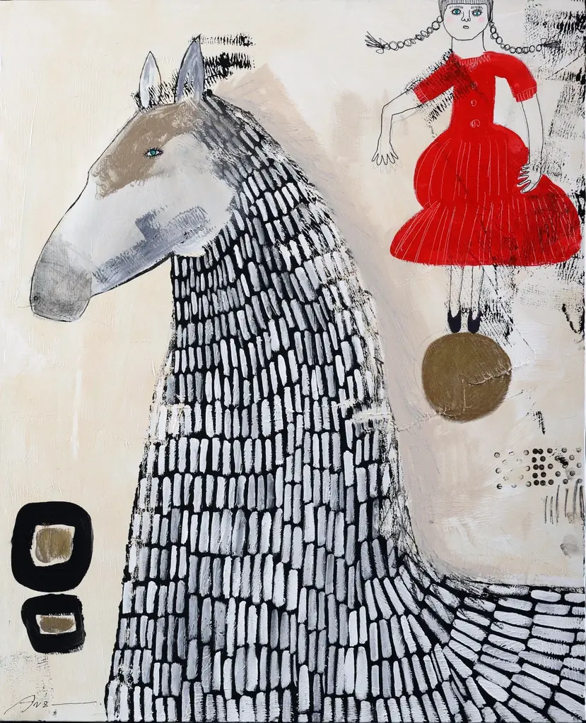 蟹江杏がGINZA SIXで新作展を開催。新作絵画作品、約60点を一挙公開。 画像 6