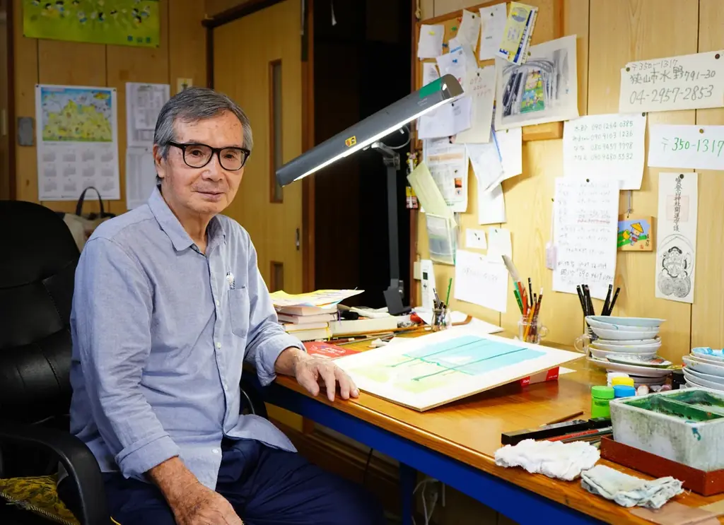 【埼玉県狭山市】2026年5月7日・8日限定開催！市庁舎で狭山新茶のおもてなし　童絵作家・池原昭治氏の狭山茶に関する風景の原画も展示 画像 6